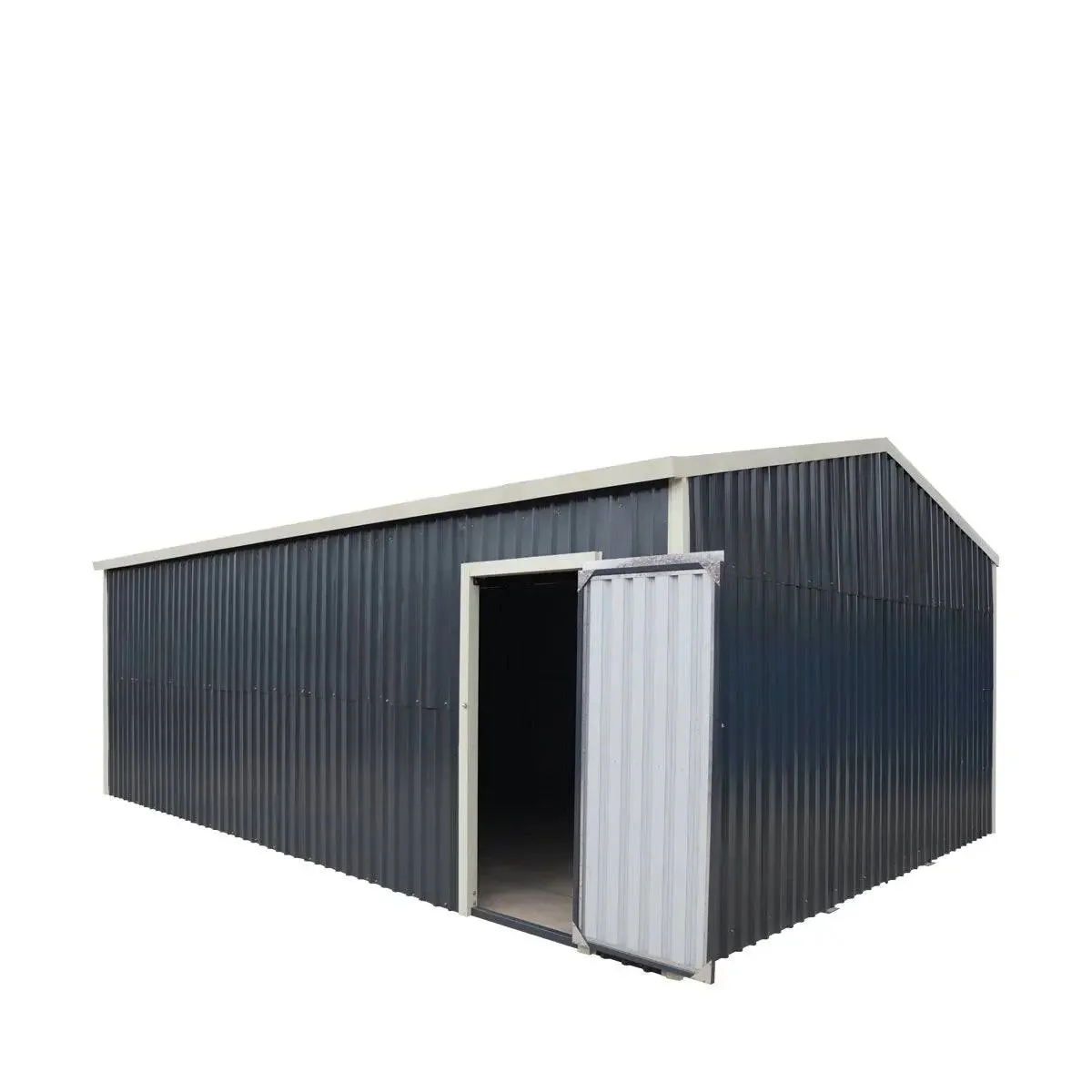 5 x 7.5 m Metal Garage Shed with Double Front & Side Doors, 3.0 m Peak Height, TMG-MS1624 - Image 9