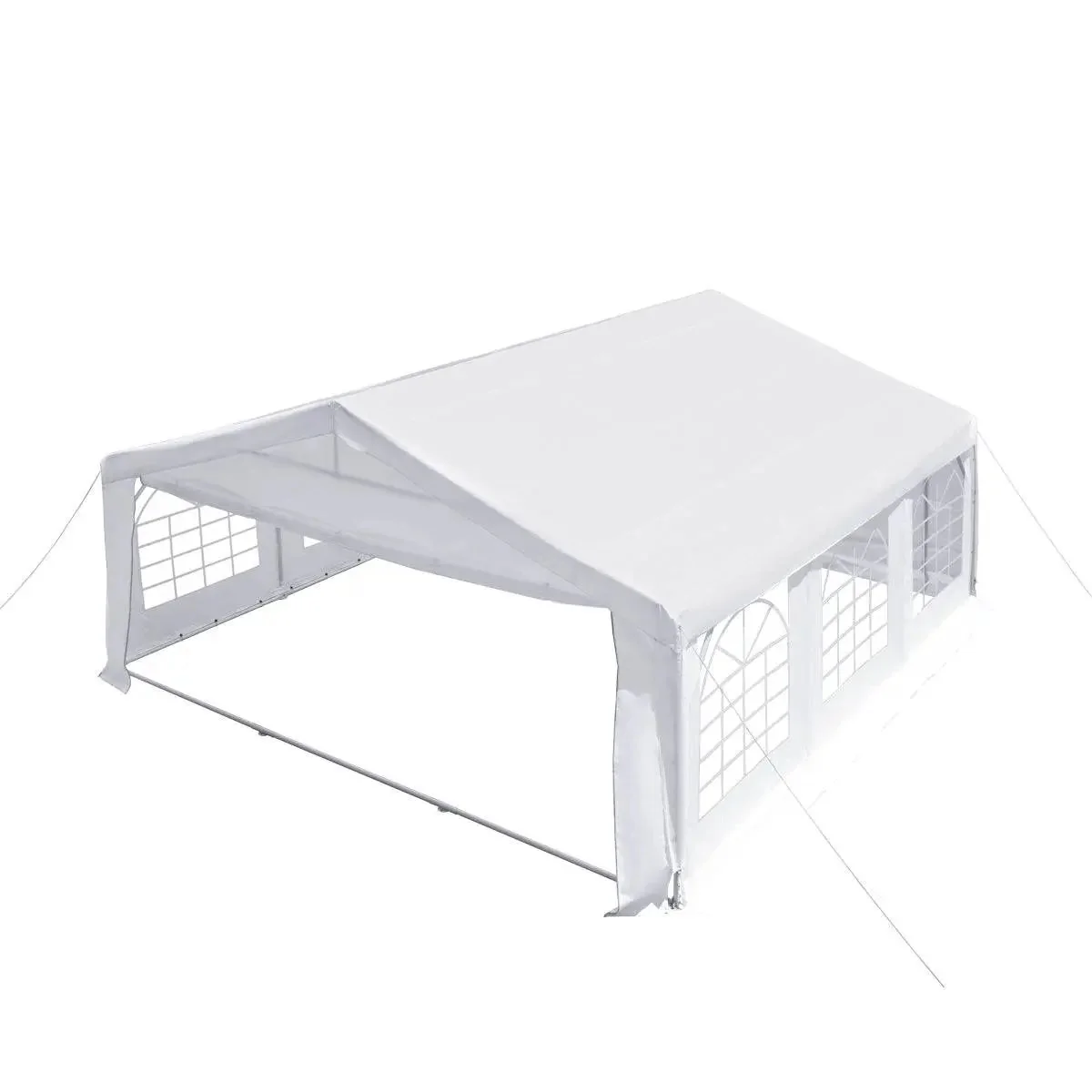 6 x 6 m Heavy-Duty Outdoor Party Tent with Removable Sidewalls and Roll-up Doors, PE Tarpaulin, TMG-PT2020F - Image 8