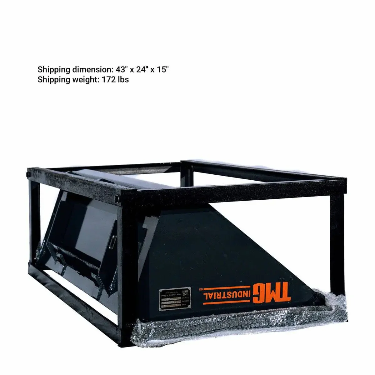 1070mm (42") Mini Skid Steer Bucket, Toro Style Mount, 0.14 m³ (5 cu-ft) capacity, TMGSBK42 - Image 7