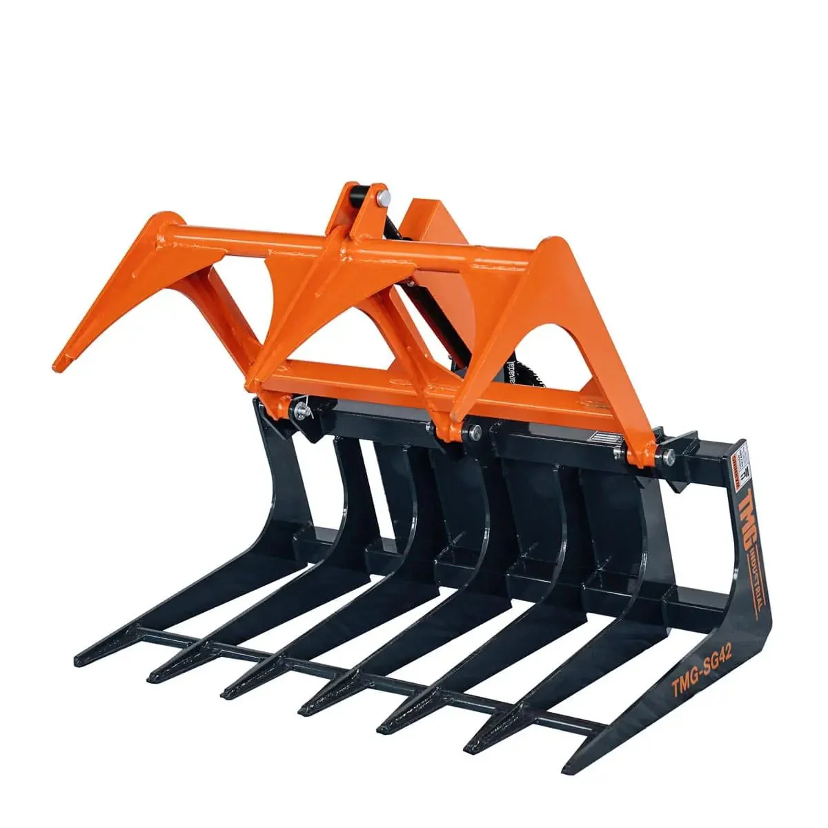 1070 mm (42") Mini Skid Steer Skeleton Grapple Attachment, Toro Style Mount, TMG-SG42 - Image 2