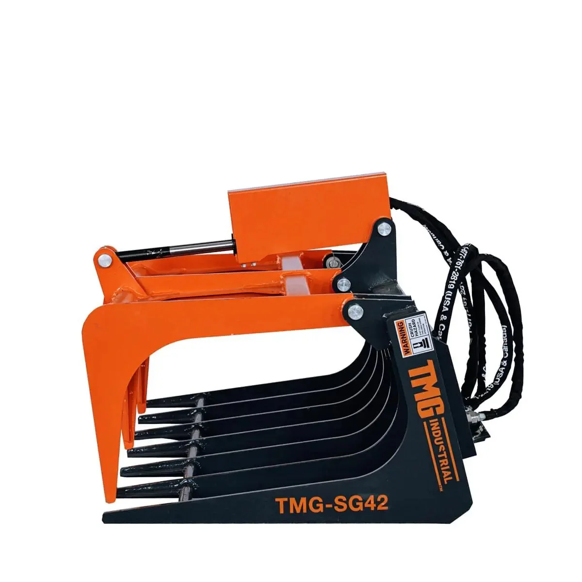 1070 mm (42") Mini Skid Steer Skeleton Grapple Attachment, Toro Style Mount, TMG-SG42 - Image 5
