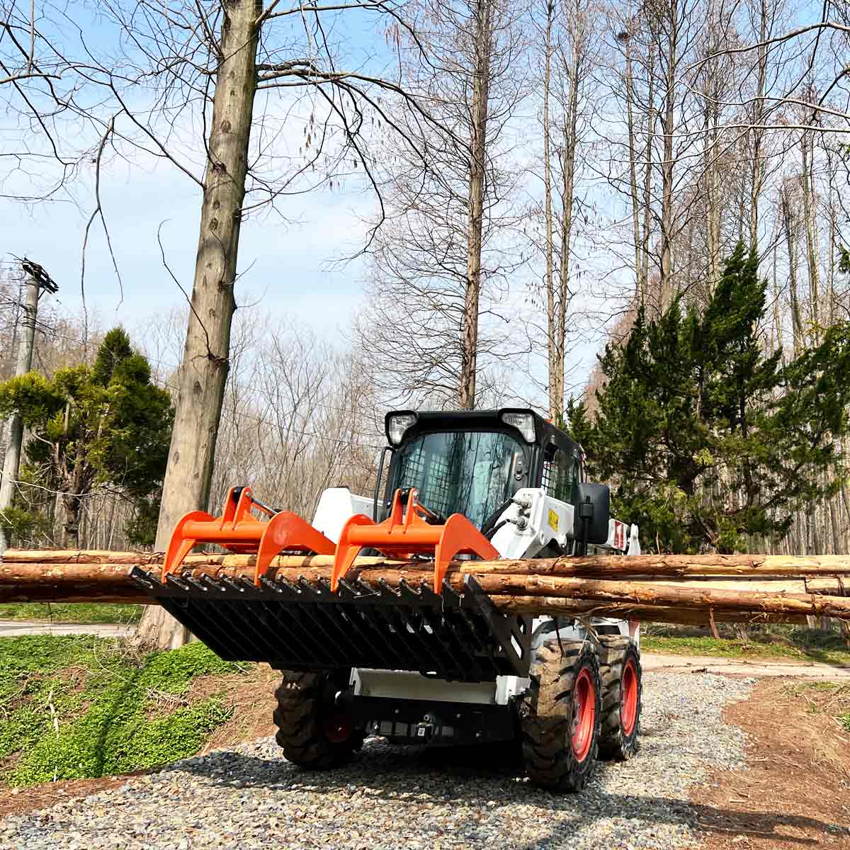 1520 mm (60") Skid Steer Skeleton Grapple Attachment, Universal Mount, TMG-SG60 - Image 7