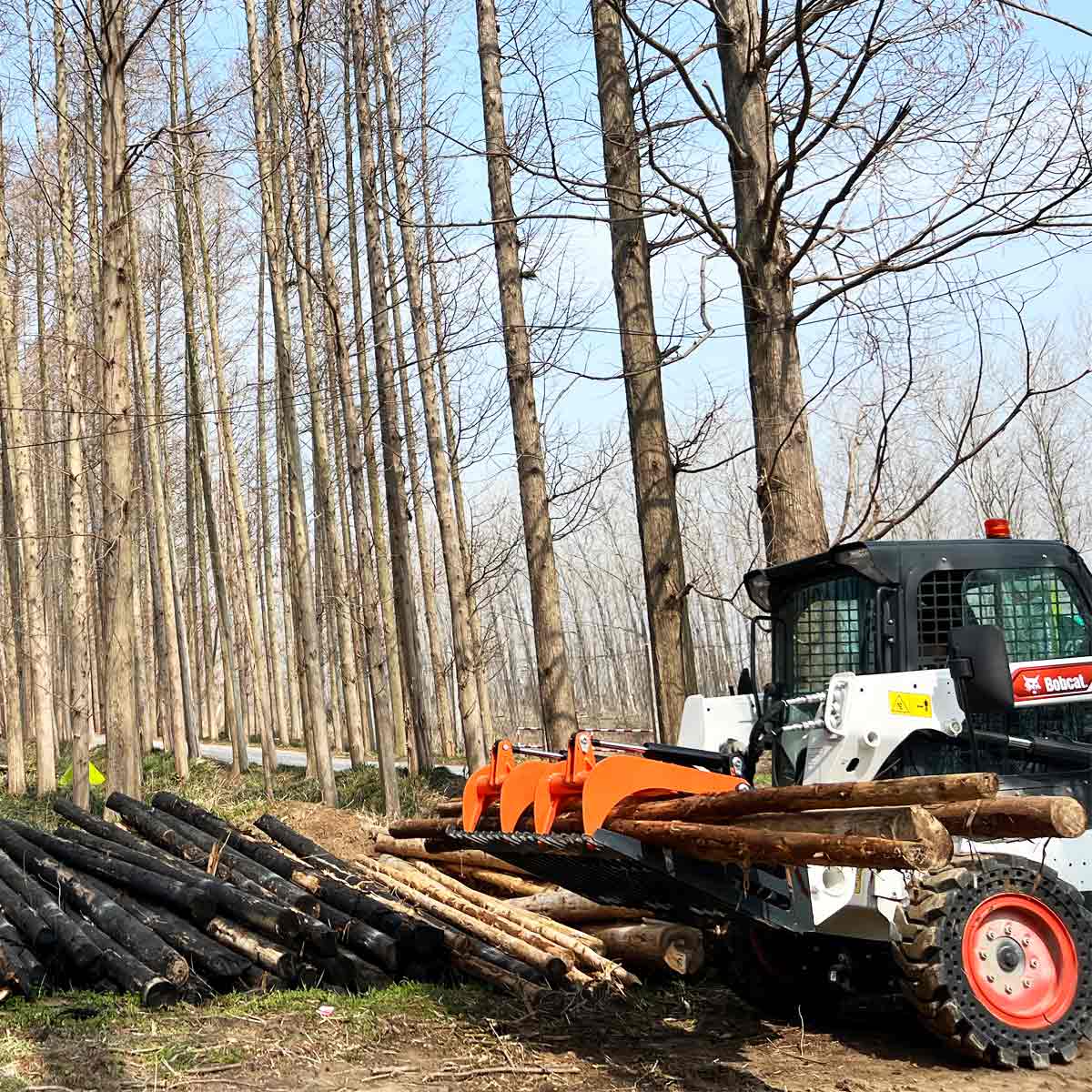 1830 mm (72") Skid Steer Skeleton Grapple Attachment, Universal Mount, TMG-SG73 - Image 6