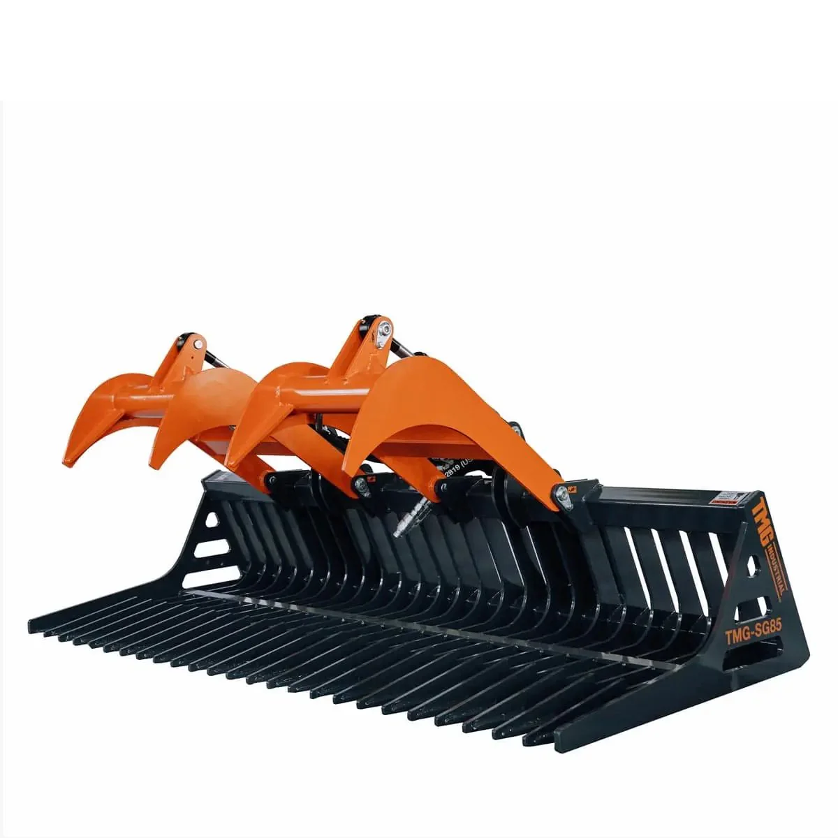 2130 mm (84") Skid Steer Skeleton Grapple Attachment, Universal Mount, TMG-SG85 - Image 2