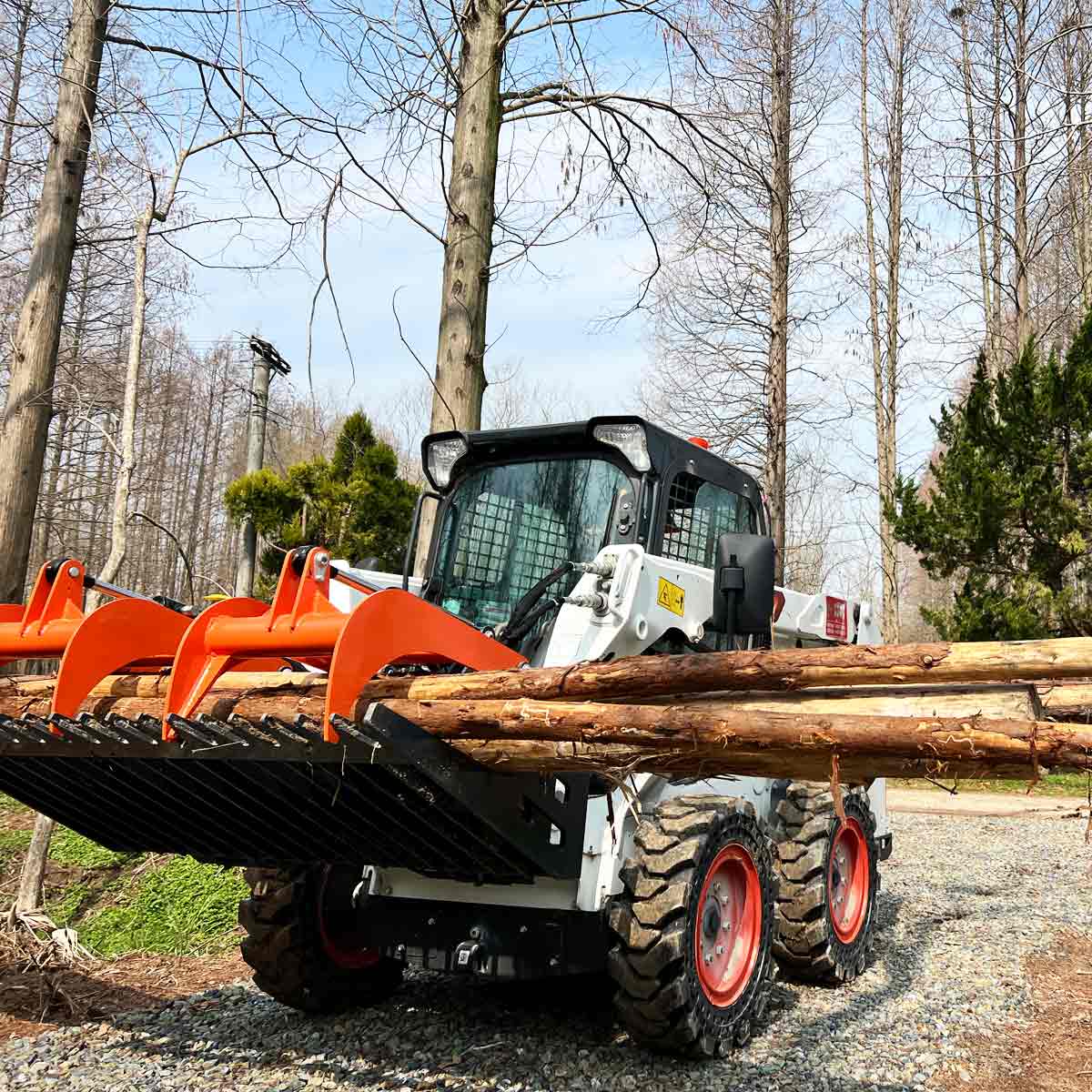 2130 mm (84") Skid Steer Skeleton Grapple Attachment, Universal Mount, TMG-SG85 - Image 8