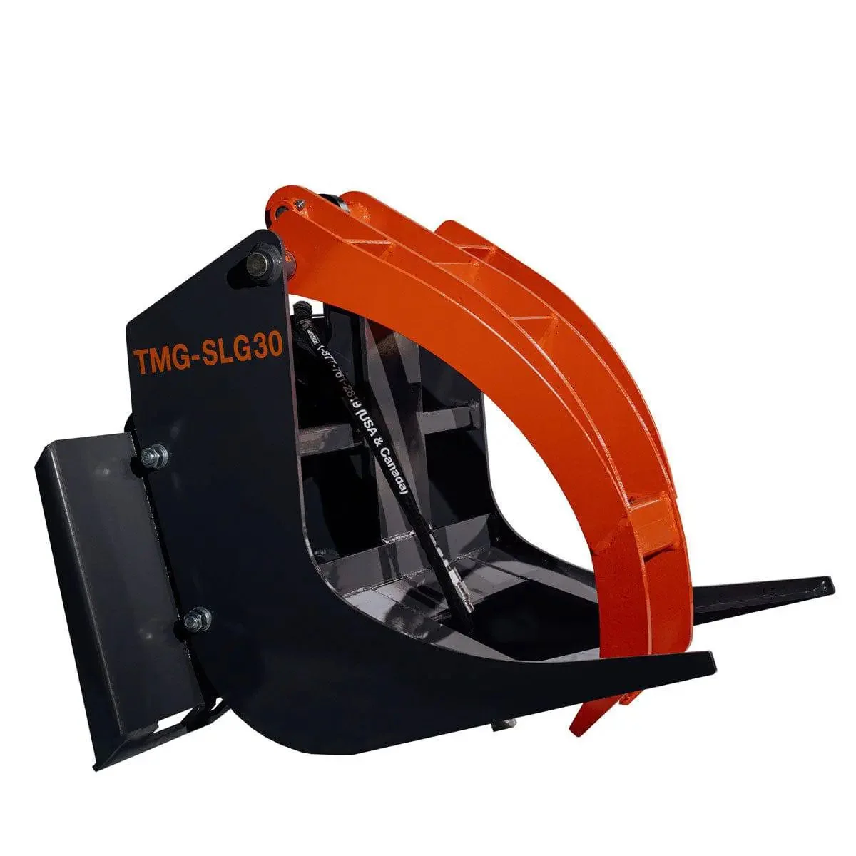 760 mm (30") Log Grapple Attachment for Skid Steers & Tractors, 1360 kg (3000 lb) Capacity, TMG-SLG30 - Image 9