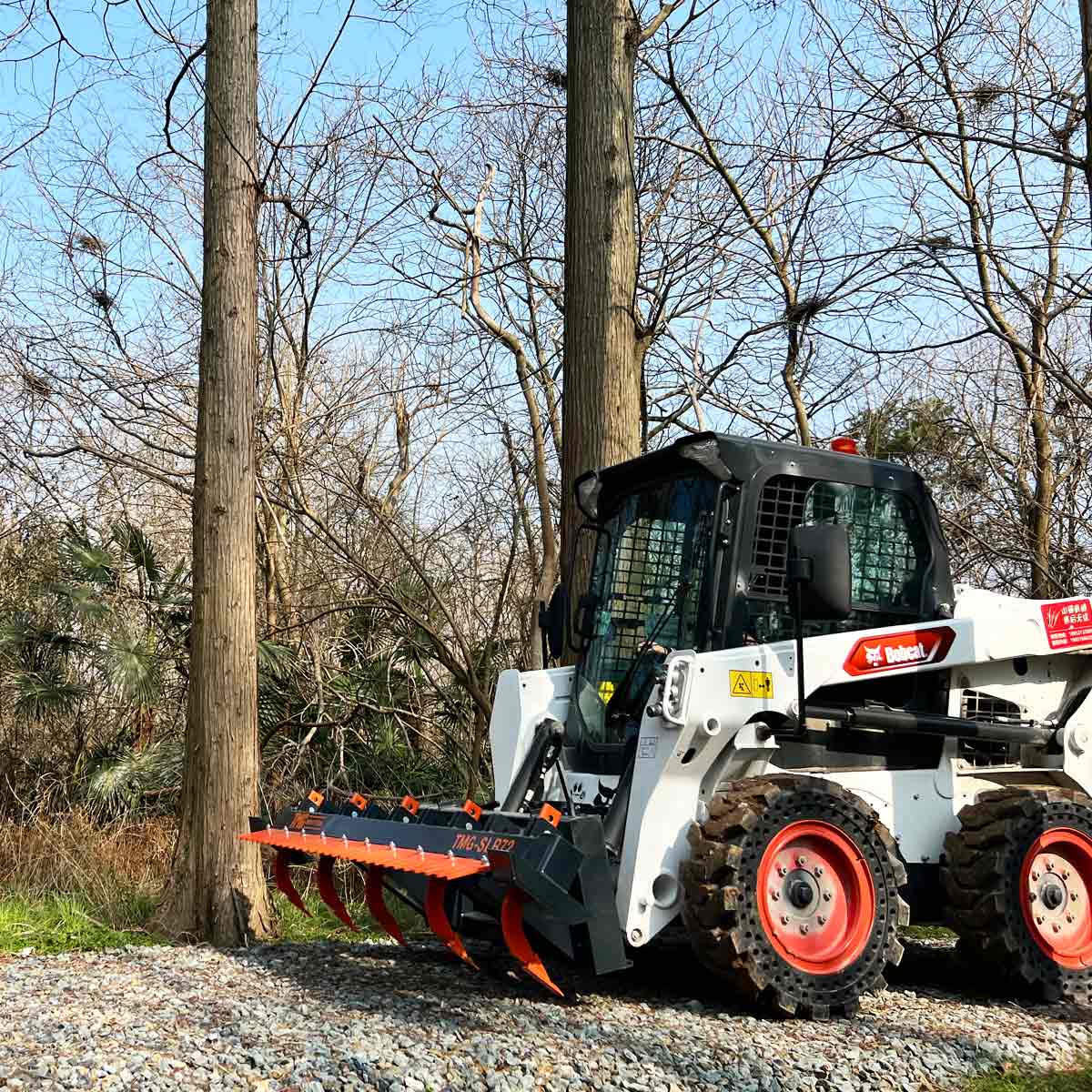 1830mm Skid Steer Land Ripper w/Rake Comb, Universal Mount TMG-SLR72 - Image 5