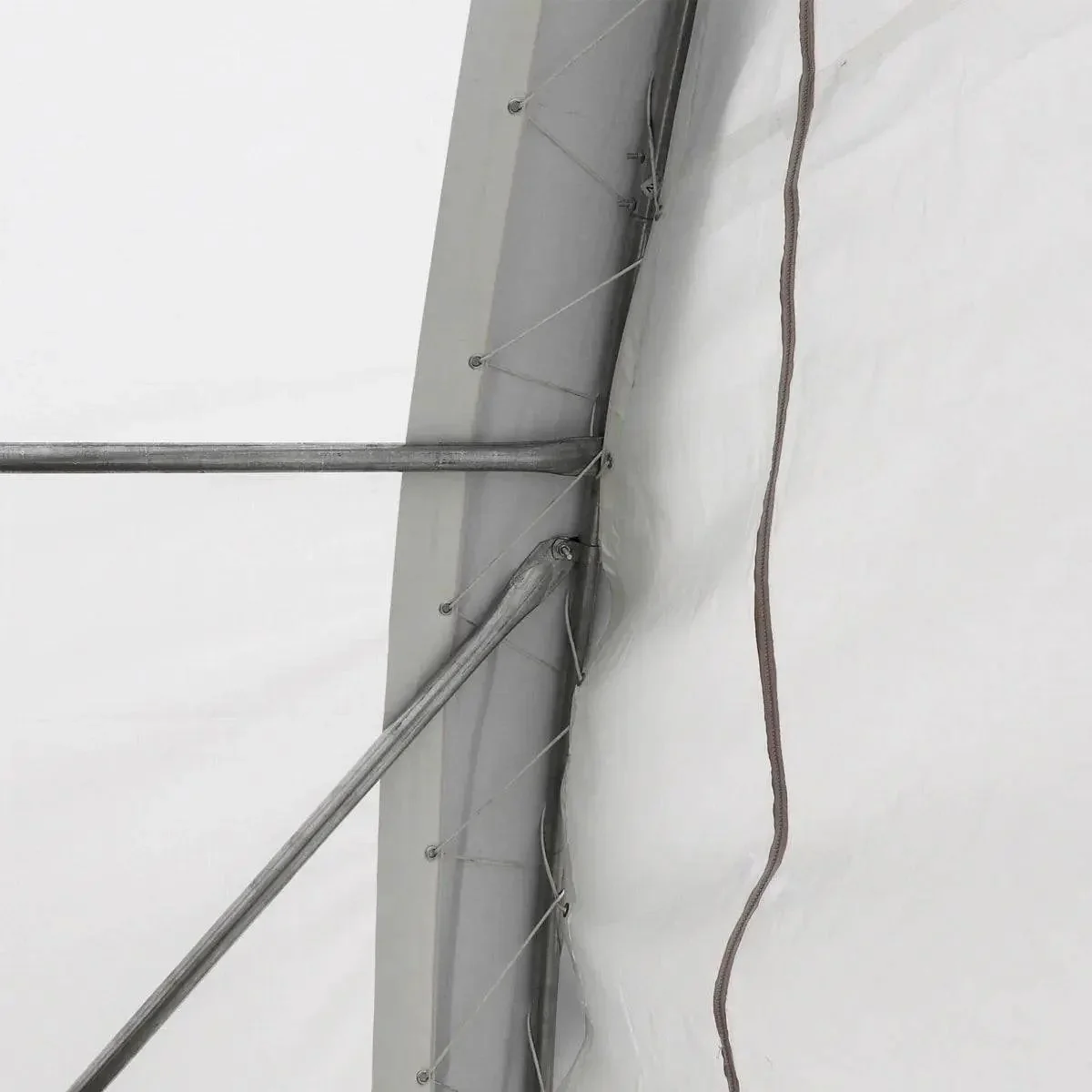 6 x 12 m Arch Wall Peak Ceiling Storage Shelter with Heavy Duty PVC Fabric Cover, TMG-ST2041PV - Image 8