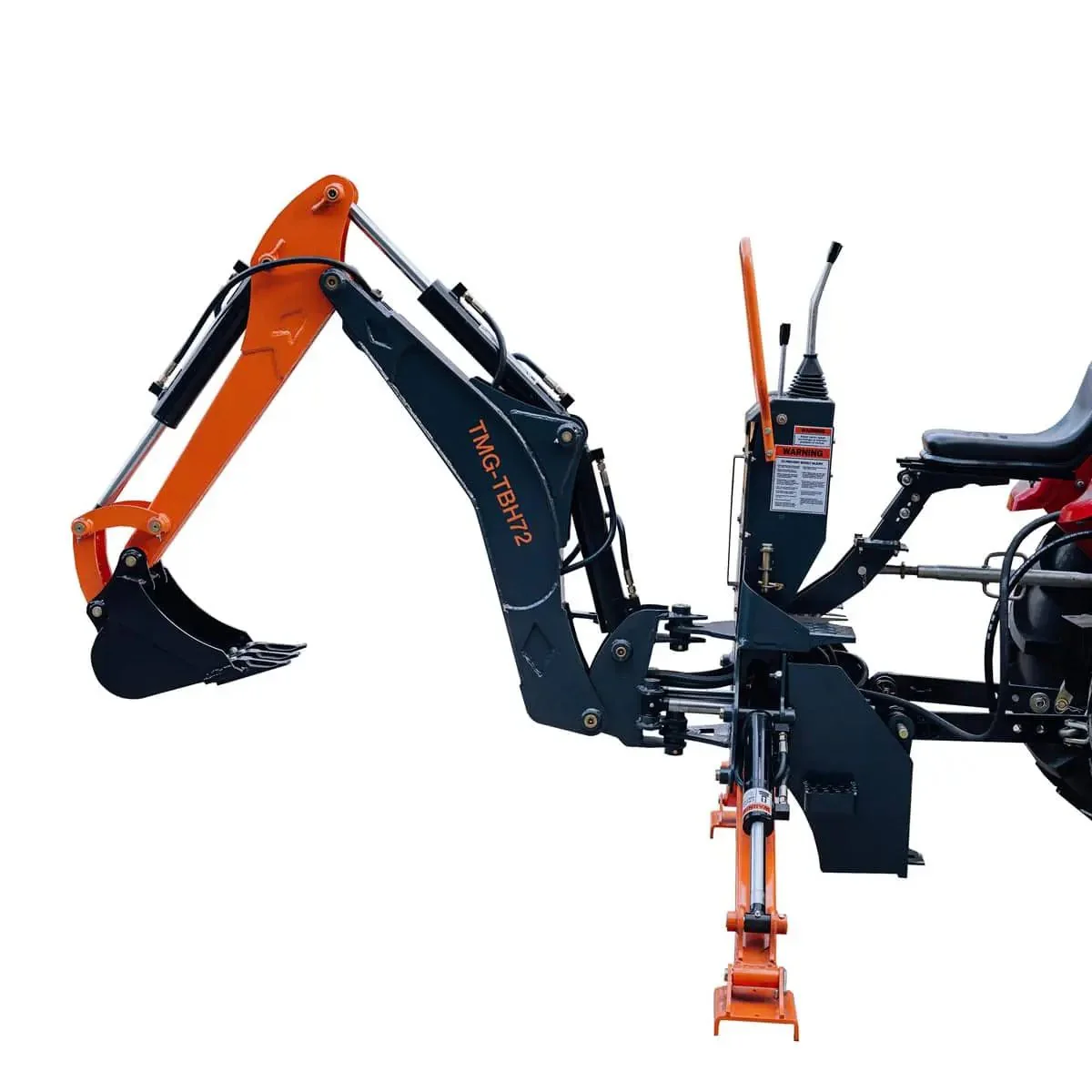 1813 mm (6’) 3-Point Hitch Swing Backhoe Attachment, Category 1, 20 - 65 HP Tractor TMG-TBH72 - Image 2