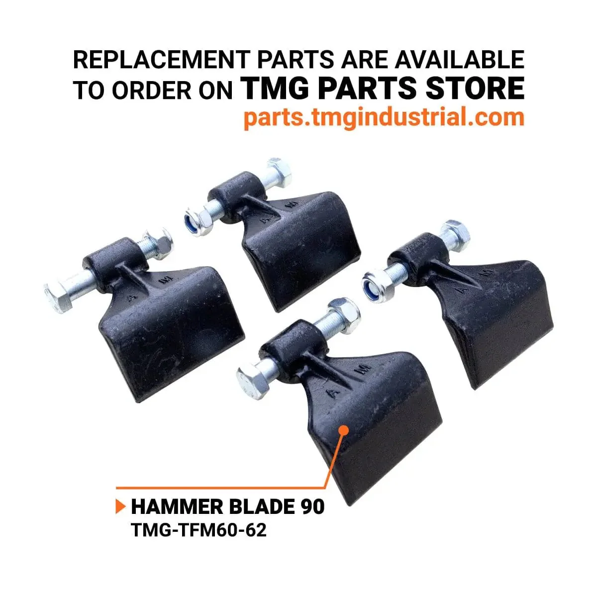 1550 mm (60") Heavy Duty Flail Mower with Forged Hammers for Tractors 30 - 60 HP, TMG‑TFM60 - Image 5