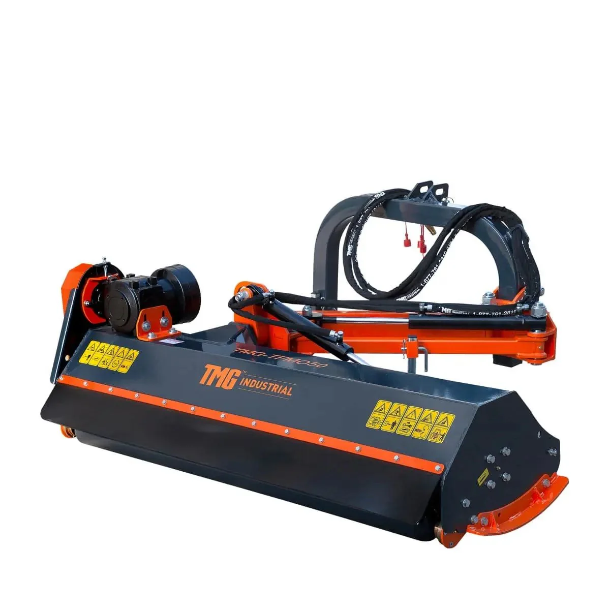 1250 mm (50″) Ditch Bank Flail Mower, Hydraulic Side Offset Verge & Slope Cutter for 20–50 HP Tractors, TMG-TFMO50