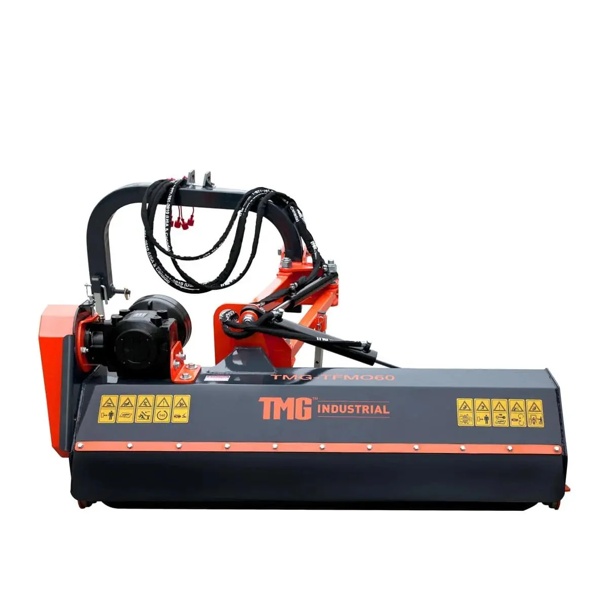 1450 mm (60") Ditch Bank Flail Mower, Hydraulic Side Offset Verge & Slope Cutter for 25–60 HP Tractors, TMG-TFMO60 - Image 2
