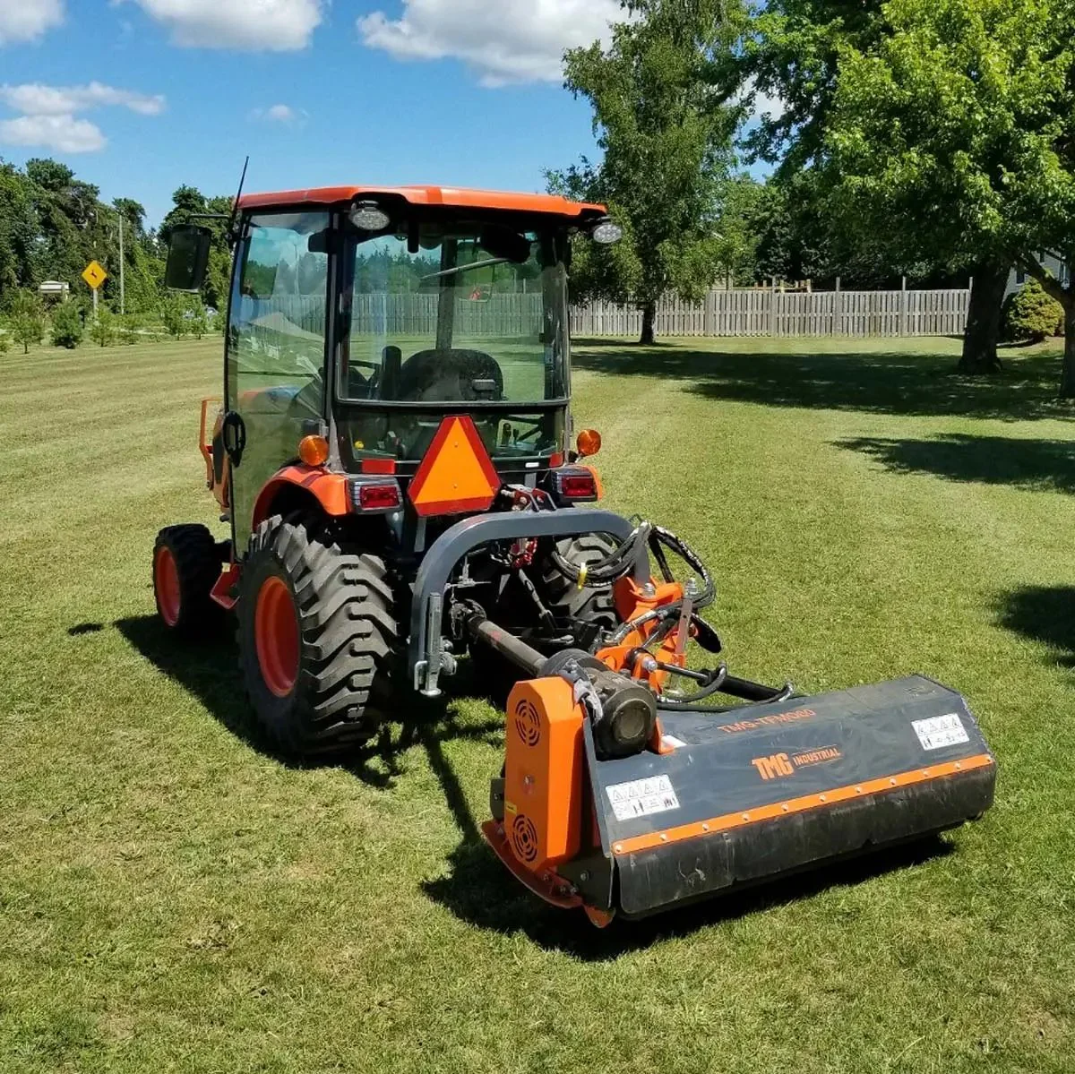 2000 mm (80″) Ditch Bank Flail Mower, Hydraulic Side Offset Verge & Slope Cutter for 50–90 HP Tractors, TMGTFMO80 - Image 3