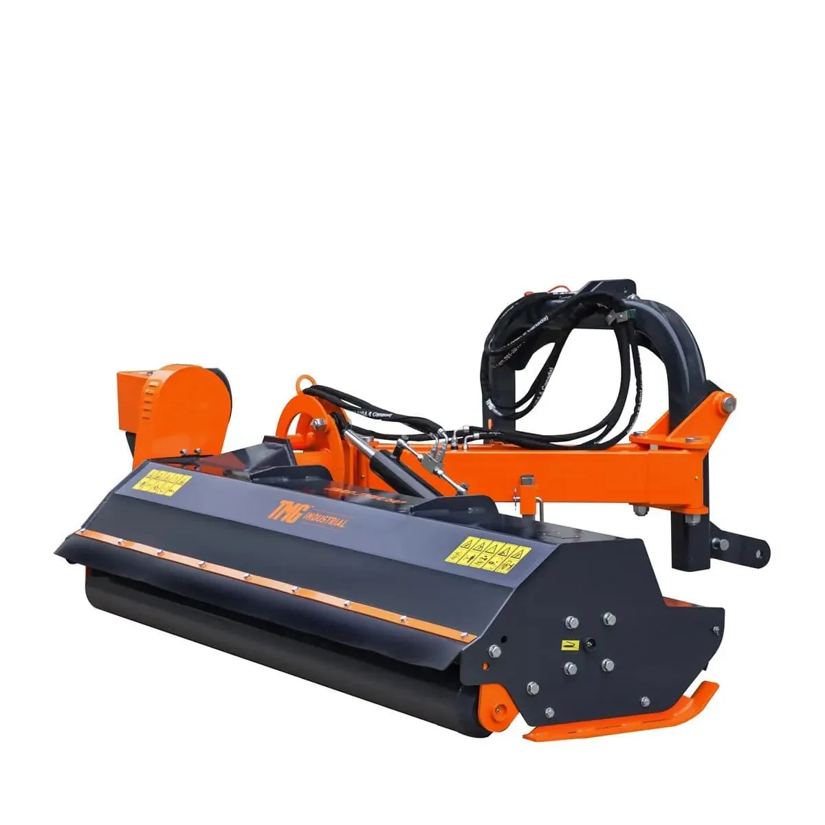 2200 mm (90") Ditch Bank Flail Mower, Hydraulic Side Offset Verge & Slope Cutter for 50–90 HP Tractors, TMGTFMO90