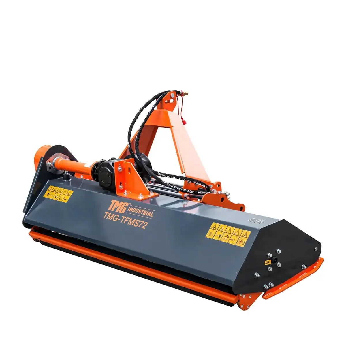 1850 mm (72″) Side Shift Offset Flail Mower, 3‑Point Hitch, 30 - 60 HP Tractors, PTO Drive Shaft, TMG‑TFMS72