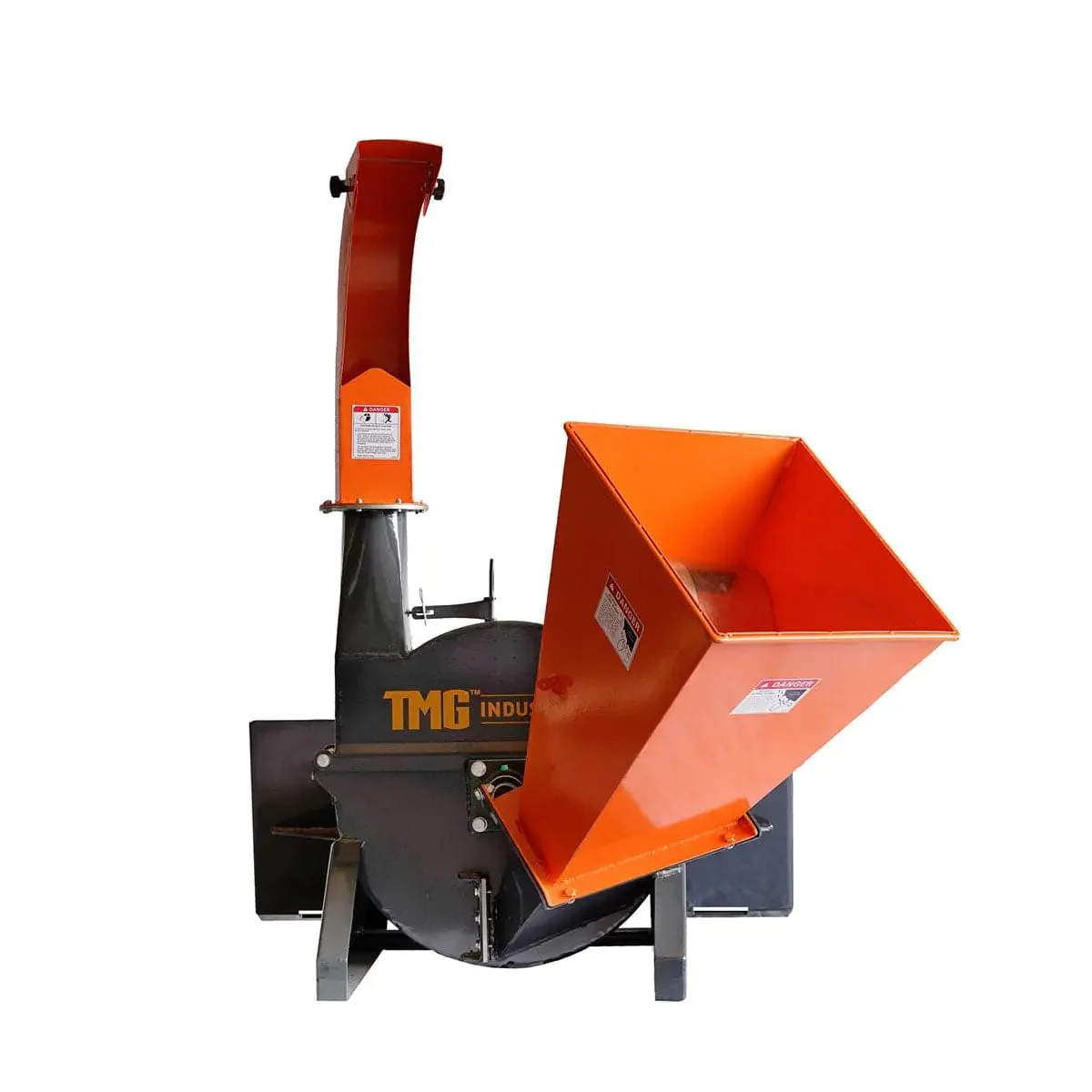 100 mm (4") Skid Steer Wood Chipper, 360° Swiveling Chute, Universal Skid Steer Mount, TMG-WC42S - Image 2