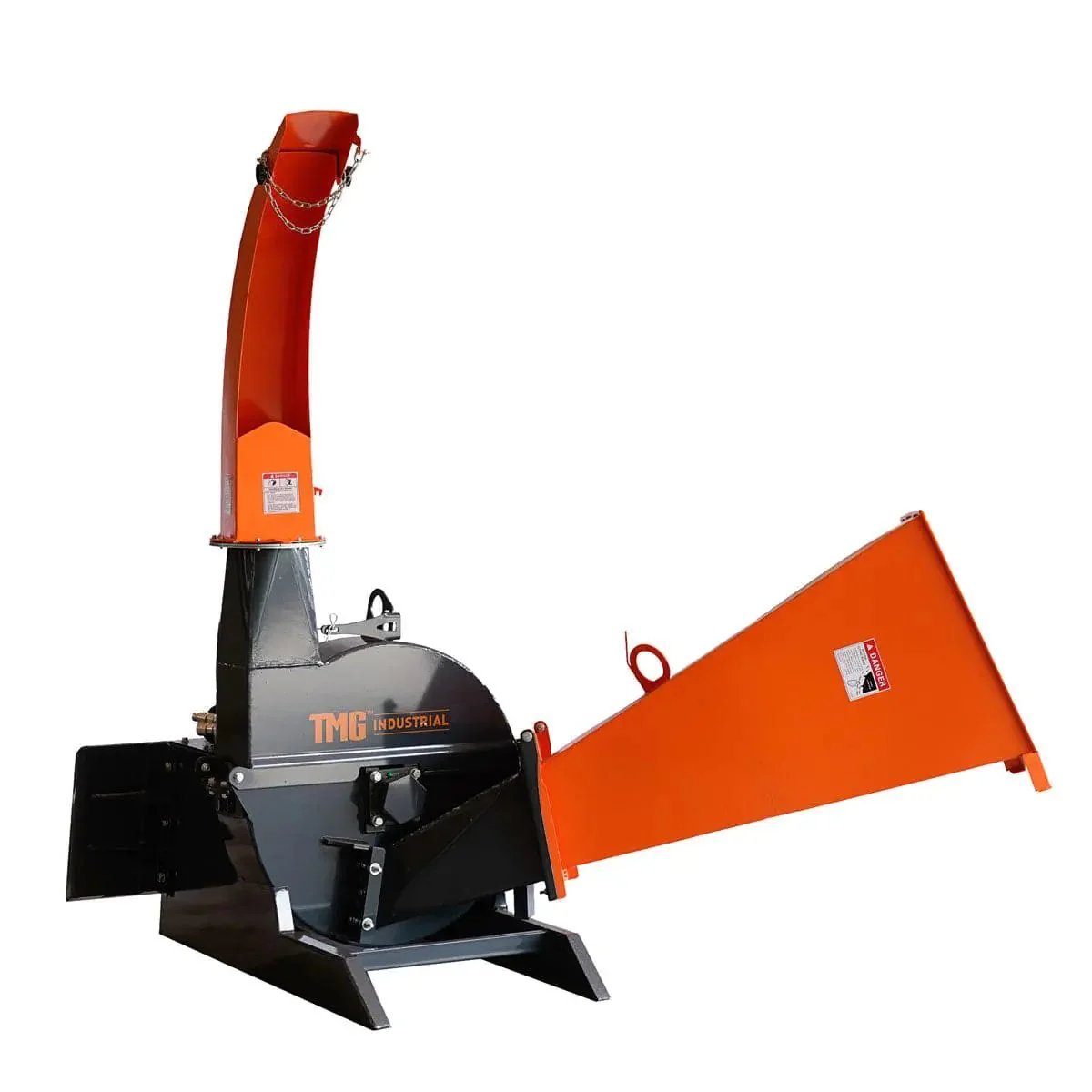 150 mm (6") Skid Steer Wood Chipper, 360° Swiveling Chute, Universal Skid Steer Mount, TMG-WC62S - Image 2